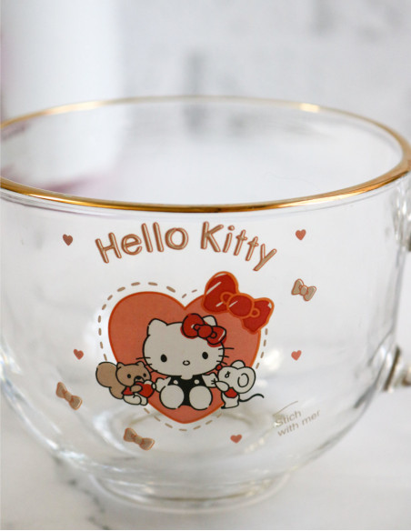 فنجون لب طلایی هلو کیتی