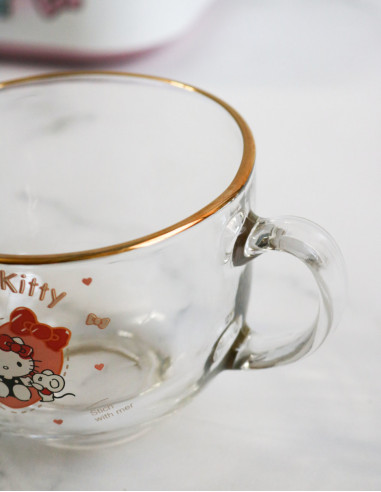 فنجون لب طلایی هلو کیتی