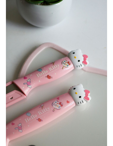ست چاقوی صورتی هلو کیتی به همراه پوست کن