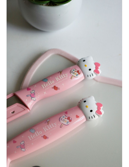 ست چاقوی صورتی هلو کیتی به همراه پوست کن