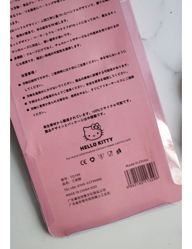 ست چاقوی صورتی هلو کیتی به همراه پوست کن