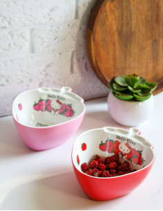 کاسه توت فرنگی فانتزی هلوکیتی