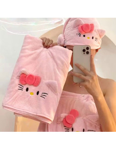 ست حوله تنپوش هلو کیتی