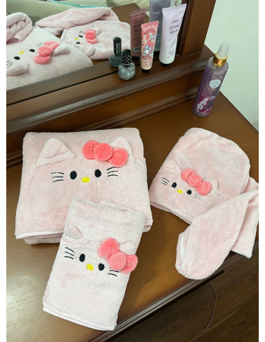ست حوله تنپوش هلو کیتی
