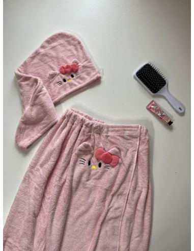 ست حوله تنپوش هلو کیتی