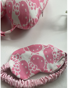 ست بالشت گردنی و چشم‌بند هلو کیتی 2