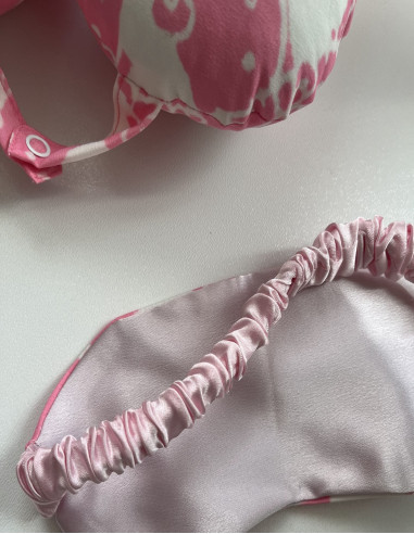 ست بالشت گردنی و چشم‌بند هلو کیتی