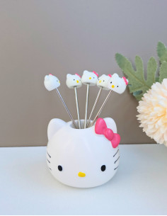 چنگال مزه خوری هلو کیتی