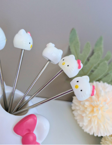 چنگال مزه خوری هلو کیتی