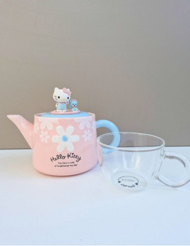 ست قوری فنجان هلو کیتی
