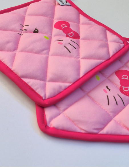 دستگیره آشپزخانه صورتی هلو کیتی