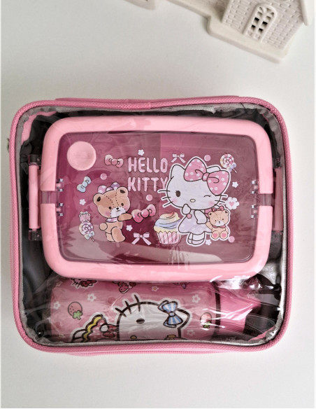 ست ظرف و بطری هلو کیتی