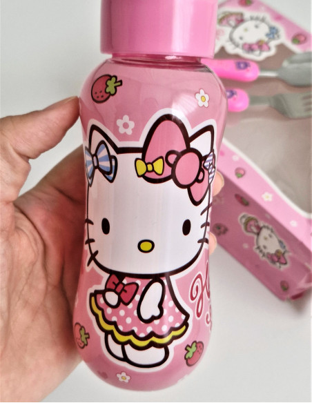 ست بطری و قاشق چنگال هلو کیتی