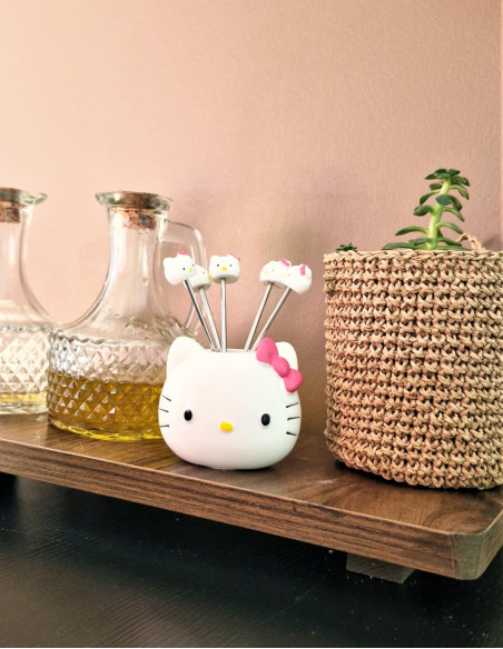 چنگال مزه خوری هلو کیتی