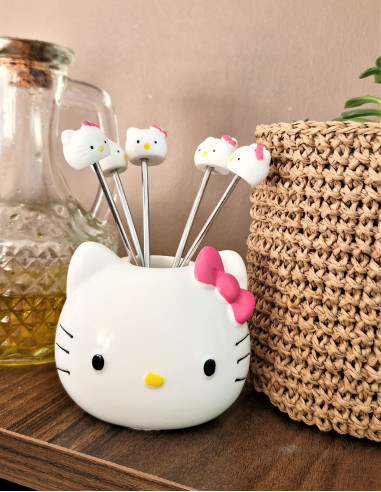 چنگال مزه خوری هلو کیتی