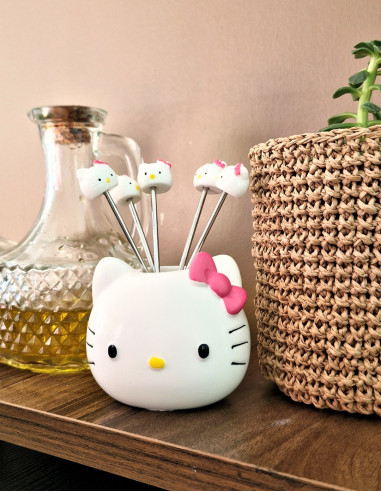 چنگال مزه خوری هلو کیتی