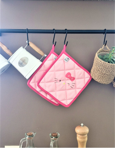 دستگیره آشپزخانه صورتی هلو کیتی