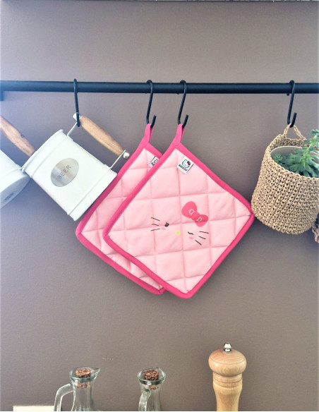 دستگیره آشپزخانه صورتی هلو کیتی