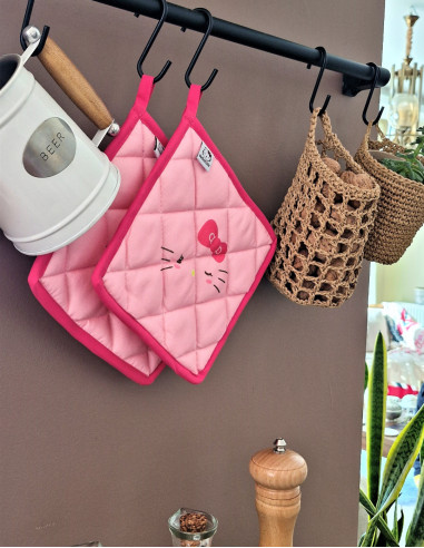 دستگیره آشپزخانه صورتی هلو کیتی