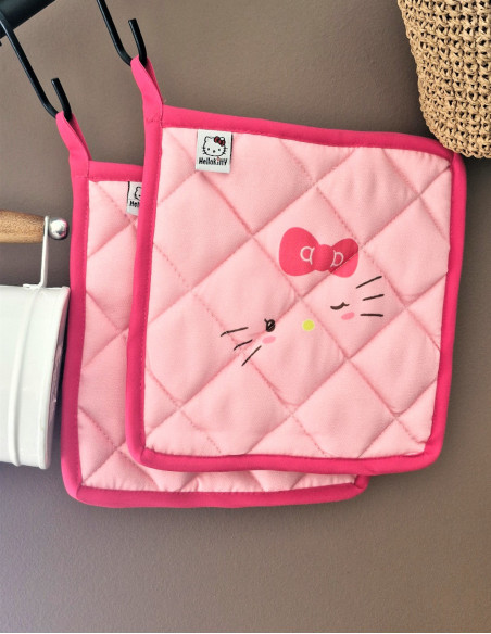 دستگیره آشپزخانه صورتی هلو کیتی