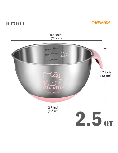 کاسه استیل هلو کیتی