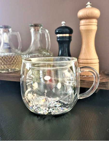 ماگ دوجداره اکلیلی هلو کیتی