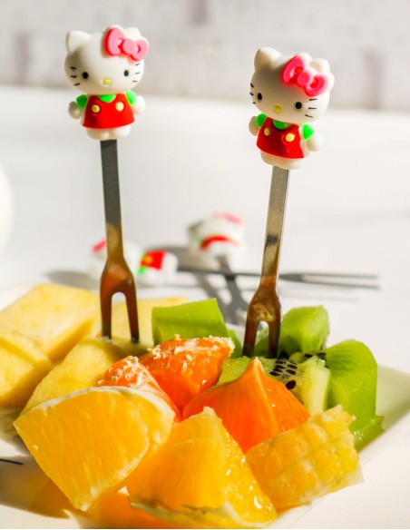 چنگال مزه خوری هلو کیتی