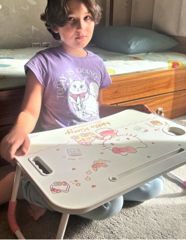 میز تحریر تاشو دخترانه هلو کیتی