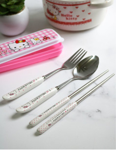 قاشق چنگال کودک هلو کیتی