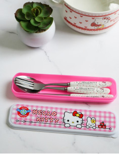 قاشق چنگال کودک هلو کیتی 2
