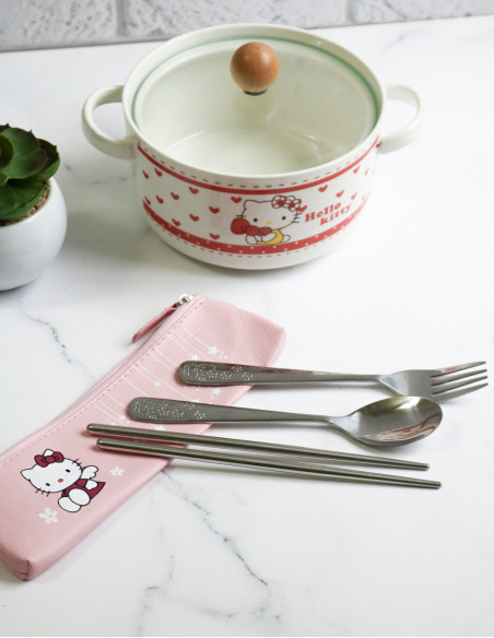 قاشق چنگال کودک هلو کیتی