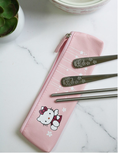 قاشق چنگال کودک هلو کیتی