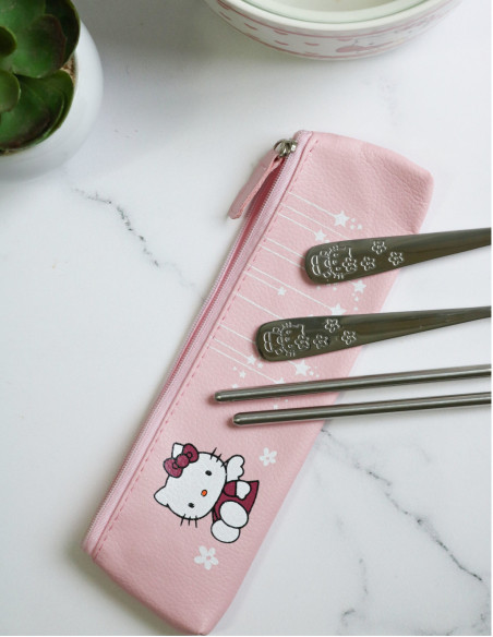 قاشق چنگال کودک هلو کیتی