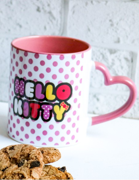 ماگ دسته قلبی هلوکیتی