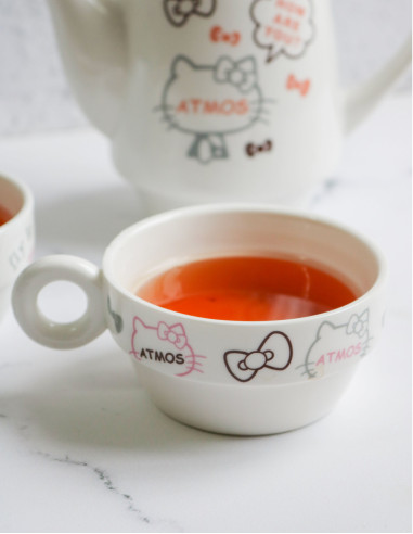 ست قوری فنجون هلو کیتی