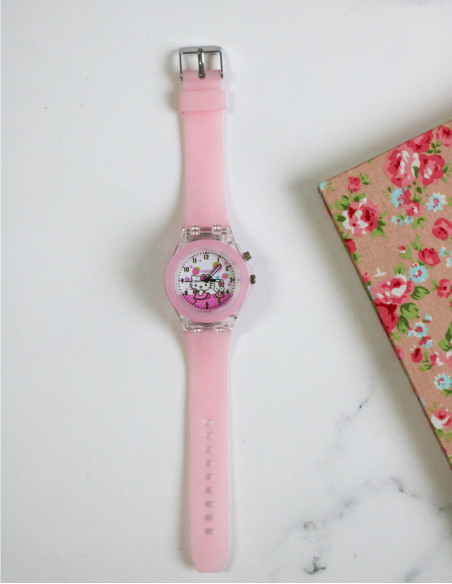 ساعت مچی چراغدار هلو کیتی