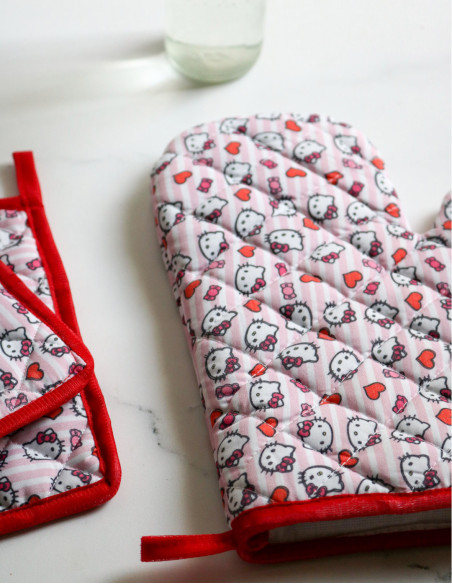 دستگیره و دستکش آشپزی هلو کیتی