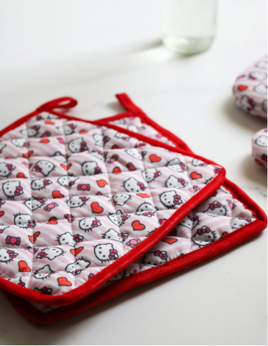 دستگیره و دستکش آشپزی هلو کیتی