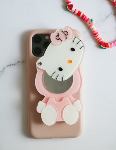 آینه قاب گوشی هلو کیتی