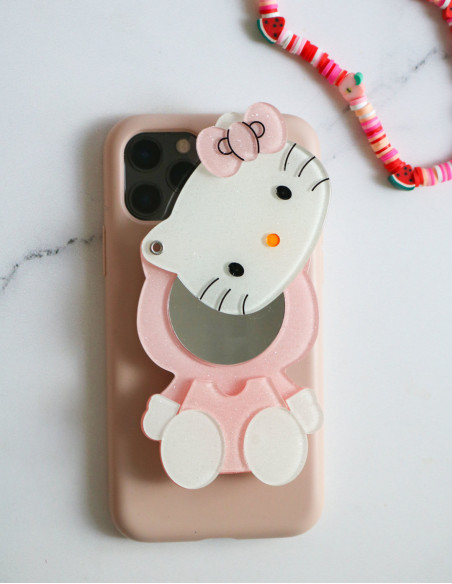 آینه قاب گوشی هلو کیتی