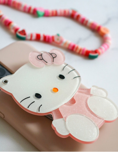 آینه قاب گوشی هلو کیتی