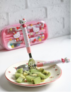 قاشق چنگال کودک هلو کیتی