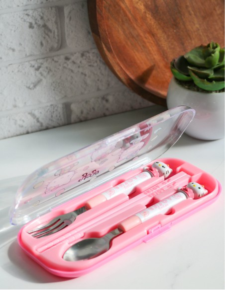 قاشق چنگال کودک هلو کیتی