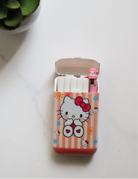 ست جاسیگاری وفندک هلو کیتی