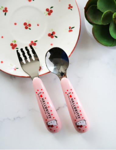 قاشق چنگال کودک هلو کیتی