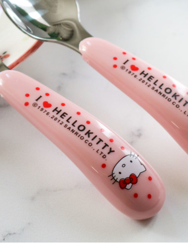 قاشق چنگال کودک هلو کیتی